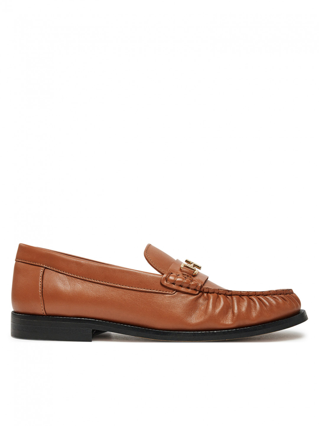 Tommy Hilfiger Mokasíny Soft Leather Horsebit Loafer FW0FW08414 Oranžová